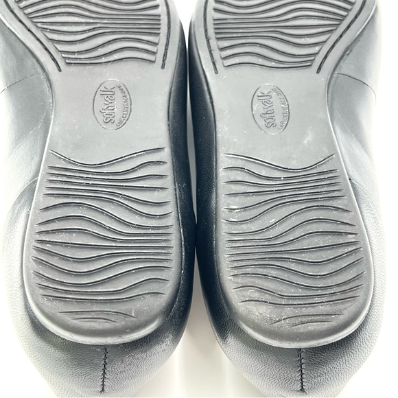 6WW 6 X-WIDE SoftWalk Womens Sonoma Black Leather Round Toe Ballet Flats Shoes - Picture 12 of 12